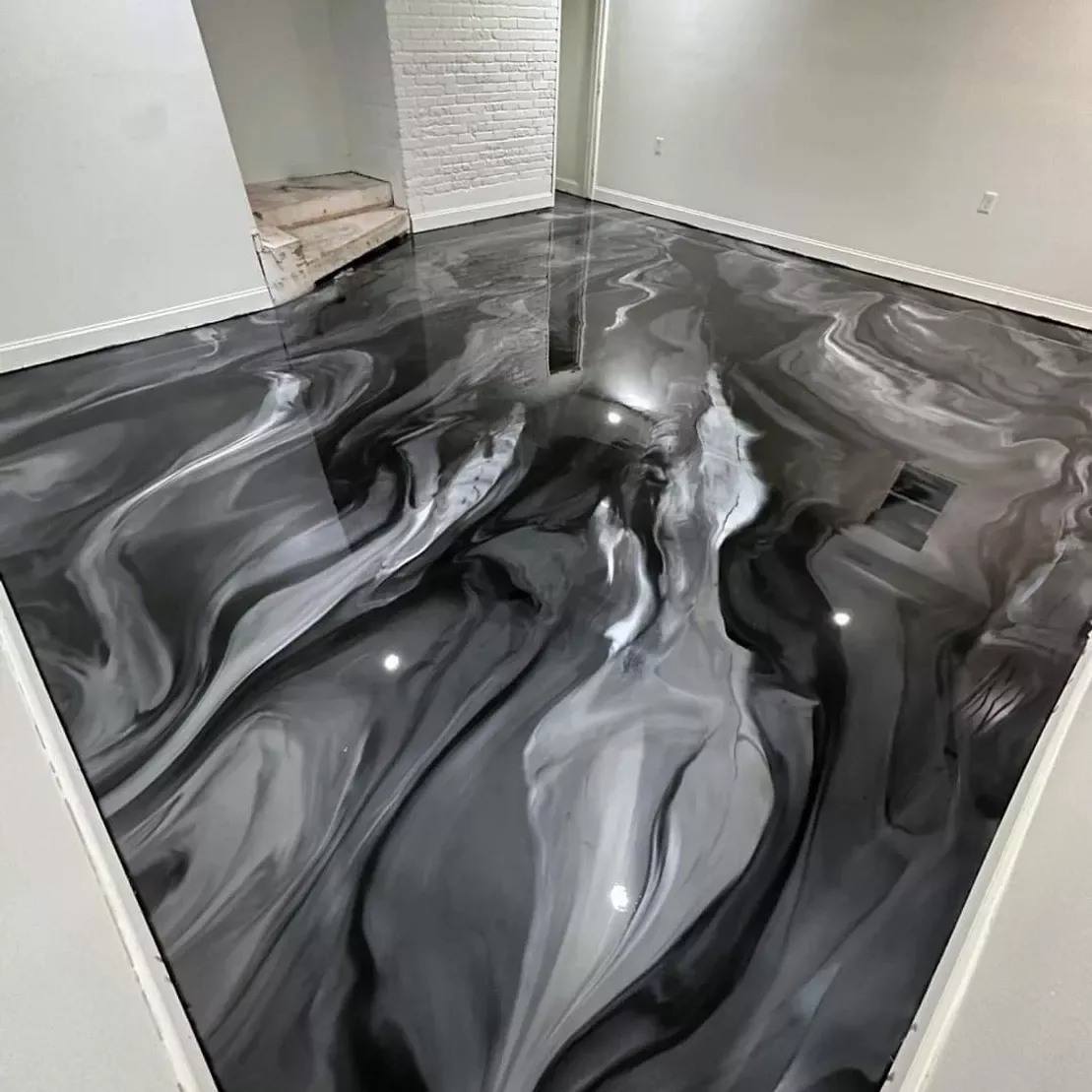 Custom Metallic Floors